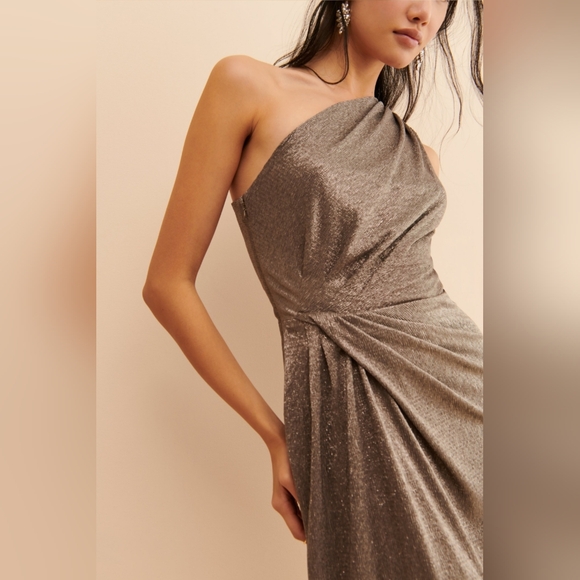 New with Tags Lauren Ralph Lauren Shimmer All Night Gown Sz 12 - Picture 3 of 5